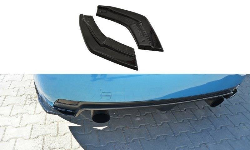 Heck Ansatz Flaps Diffusor für Subaru Impreza WRX STI 2009-2011 schwarz matt