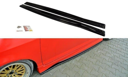 Seitenschweller Ansatz für HONDA JAZZ MK1 schwarz Hochglanz