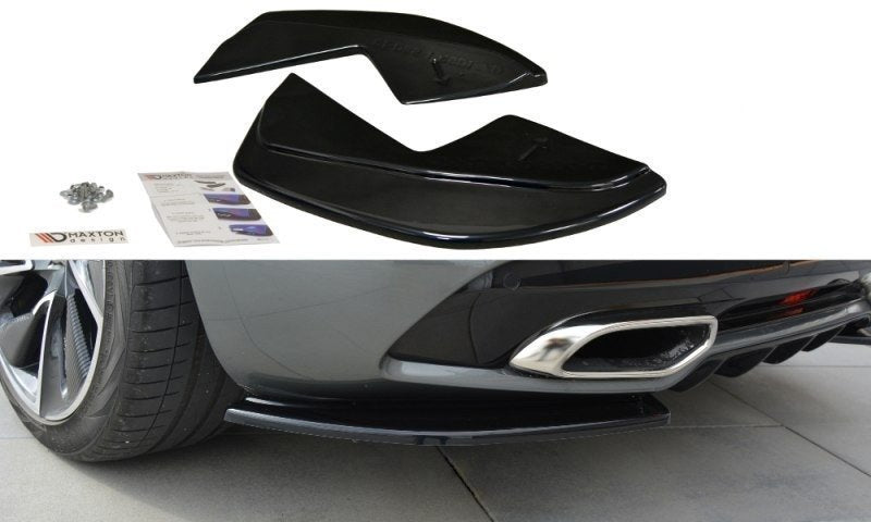 Heck Ansatz Flaps Diffusor für CITROEN DS5 FACELIFT, PREFACE schwarz Hochglanz