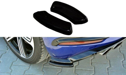 Heck Ansatz Flaps Diffusor für VW Golf 7 R / R-Line Facelift Carbon Look