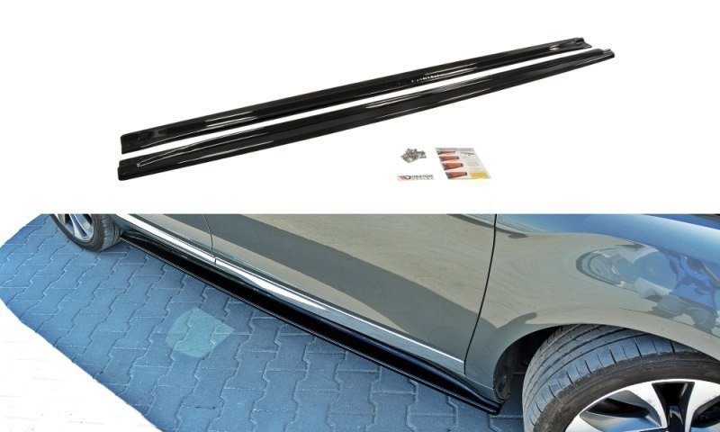 Seitenschweller Ansatz für CITROEN DS5 FACELIFT, PREFACE schwarz Hochglanz