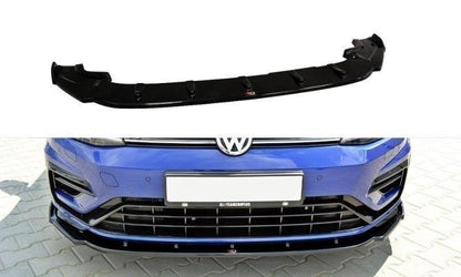 Front Ansatz V.1 für VW Golf 7 R / R-Line Facelift schwarz Hochglanz