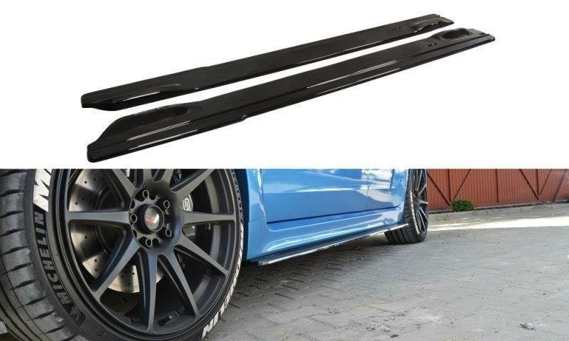 Seitenschweller Ansatz für Subaru Impreza WRX STI 2009-2011 schwarz matt