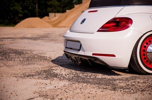 Diffusor Heck Ansatz für VW BEETLE schwarz matt