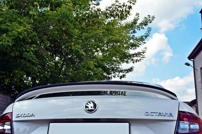 Spoiler CAP für SKODA OCTAVIA III RS PREFACE/FACELIFT Carbon Look