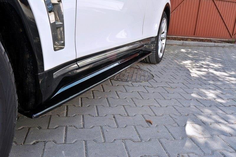 Seitenschweller Ansatz für INFINITI QX70 Carbon Look