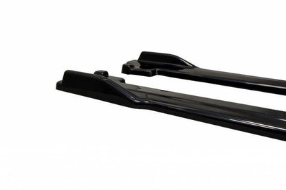 Seitenschweller Ansatz für V.1 für VW Golf 7 R / R-Line Facelift Carbon Look
