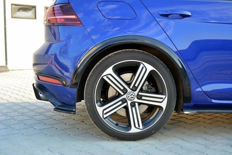 Kotflügelverlängerung VW Golf 7 R / R-Line Facelift schwarz Hochglanz