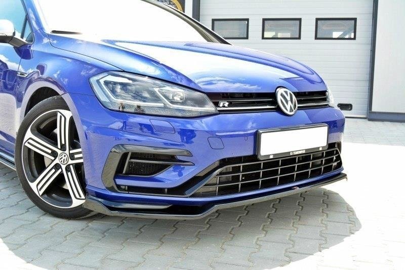 Front Ansatz V.2 für VW Golf 7 R / R-Line Facelift schwarz Hochglanz