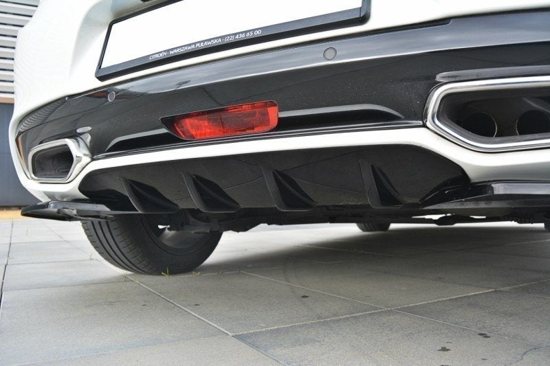 Diffusor Heck Ansatz für CITROEN DS5 schwarz Hochglanz