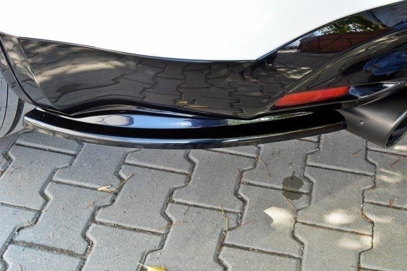 Heck Ansatz Flaps Diffusor für INFINITI QX70 schwarz matt