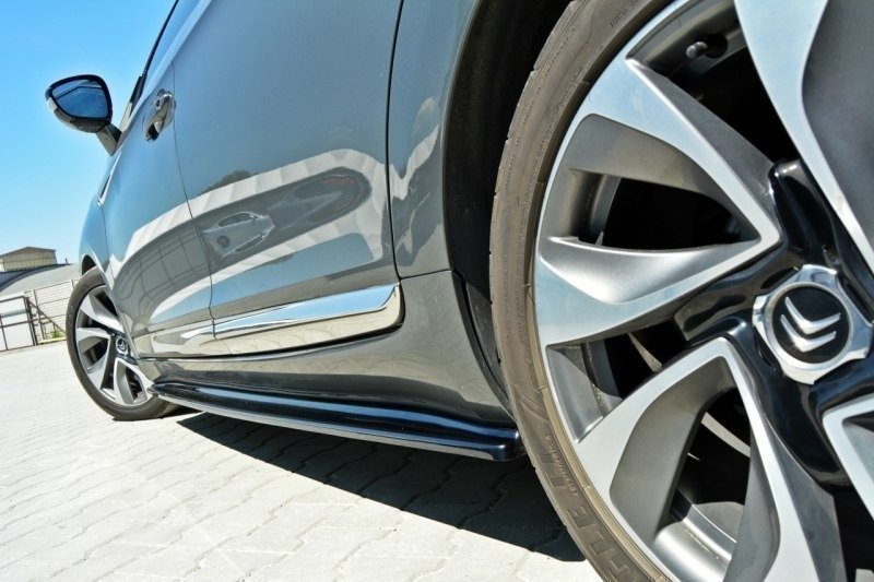 Seitenschweller Ansatz für CITROEN DS5 FACELIFT, PREFACE schwarz Hochglanz
