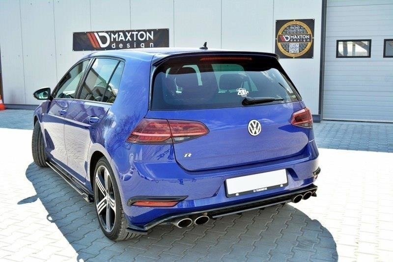 Hintere Rahmen Für Leuchten VW Golf 7 R / R-Line Facelift schwarz Hochglanz
