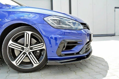 Front Ansatz V.1 für VW Golf 7 R / R-Line Facelift schwarz Hochglanz