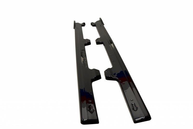 Seitenschweller Ansatz für V.1 für VW Golf 7 R / R-Line Facelift schwarz Hochglanz