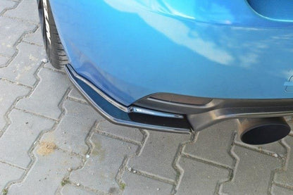 Heck Ansatz Flaps Diffusor für Subaru Impreza WRX STI 2009-2011 schwarz Hochglanz