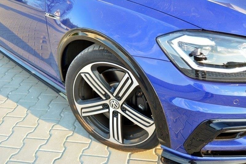 Kotflügelverlängerung VW Golf 7 R / R-Line Facelift schwarz matt
