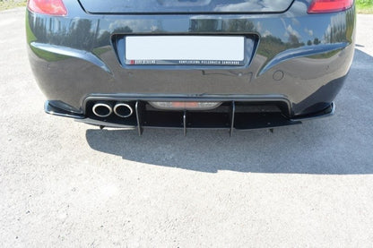Heck Ansatz Flaps Diffusor für PEUGEOT RCZ schwarz Hochglanz