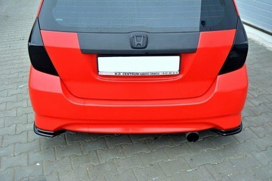 Heck Ansatz Flaps Diffusor für HONDA JAZZ MK1 schwarz matt