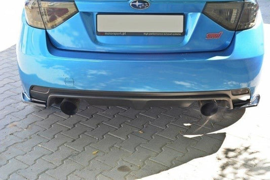 Heck Ansatz Flaps Diffusor für Subaru Impreza WRX STI 2009-2011 Carbon Look
