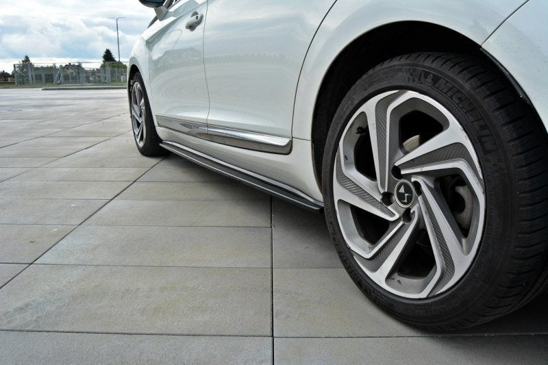 Seitenschweller Ansatz für CITROEN DS5 FACELIFT, PREFACE schwarz matt