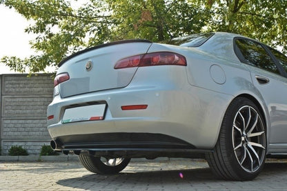 Mittlerer Diffusor Heck Ansatz für ALFA ROMEO 159 im DTM LOOK schwarz Hochglanz