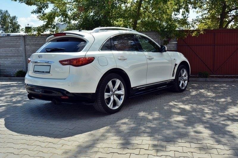 Seitenschweller Ansatz für INFINITI QX70 Carbon Look
