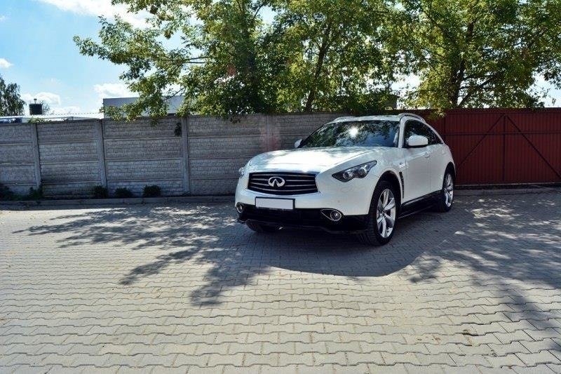 Front Ansatz für v.1 INFINITI QX70 schwarz matt