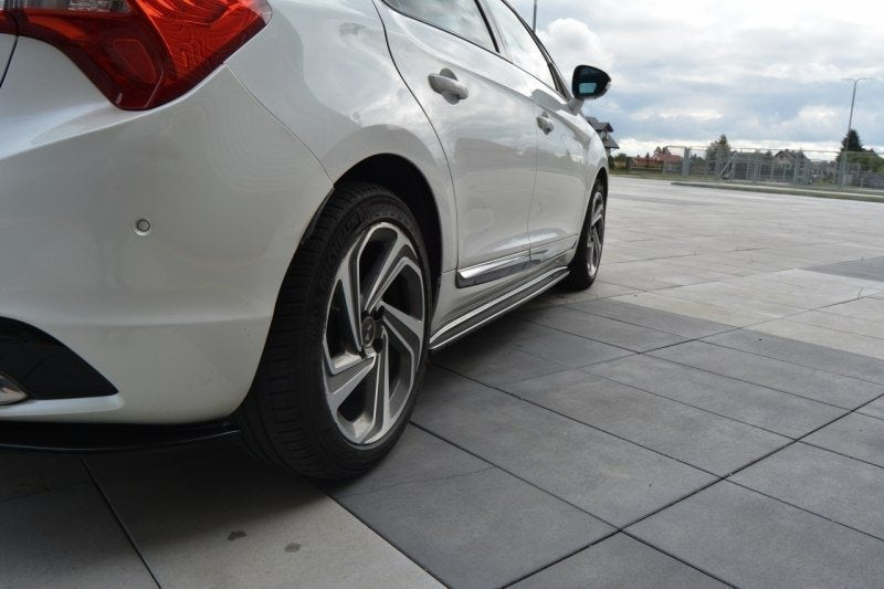 Seitenschweller Ansatz für CITROEN DS5 FACELIFT, PREFACE schwarz Hochglanz