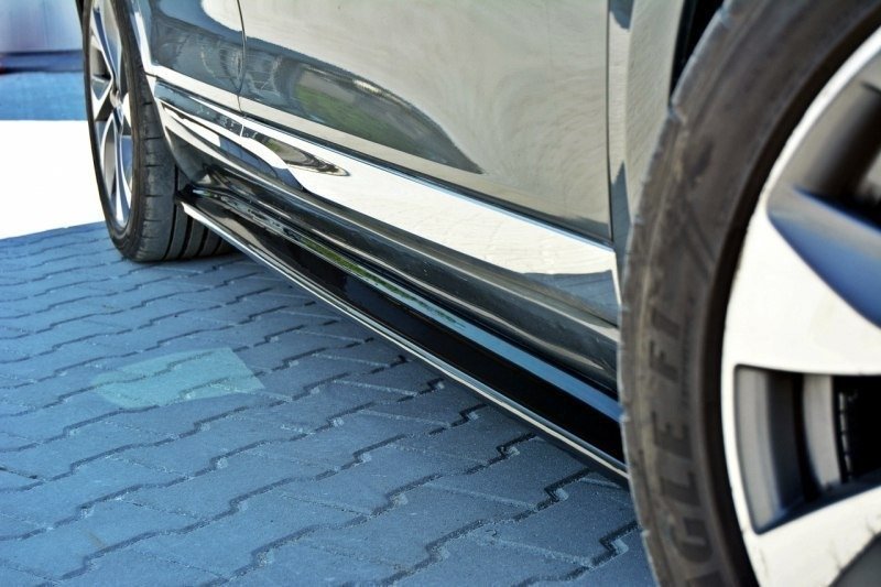 Seitenschweller Ansatz für CITROEN DS5 FACELIFT, PREFACE schwarz Hochglanz