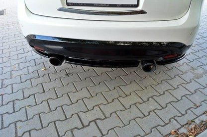 Mittlerer Diffusor Heck Ansatz für INFINITI QX70 schwarz matt