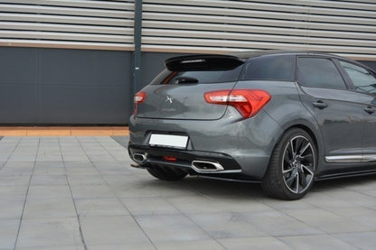 Heck Ansatz Flaps Diffusor für CITROEN DS5 FACELIFT, PREFACE schwarz matt