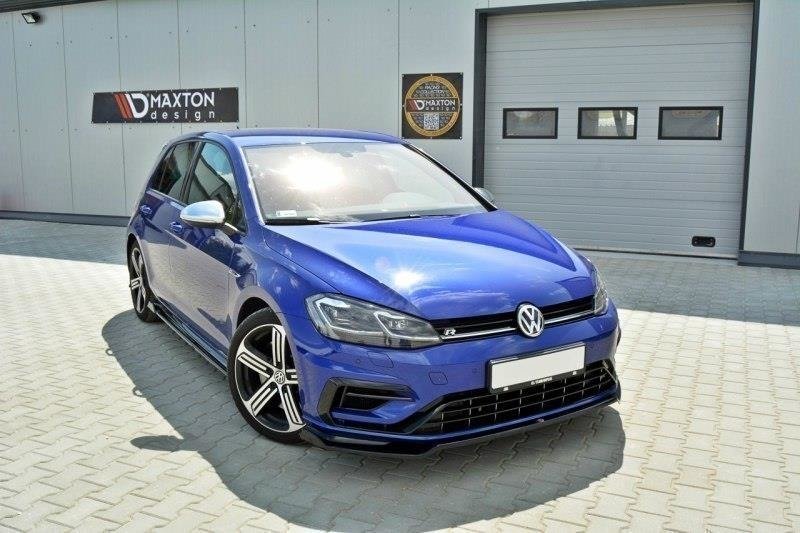Front Ansatz V.2 für VW Golf 7 R / R-Line Facelift schwarz matt