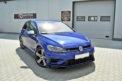 Front Ansatz V.2 für VW Golf 7 R / R-Line Facelift schwarz Hochglanz