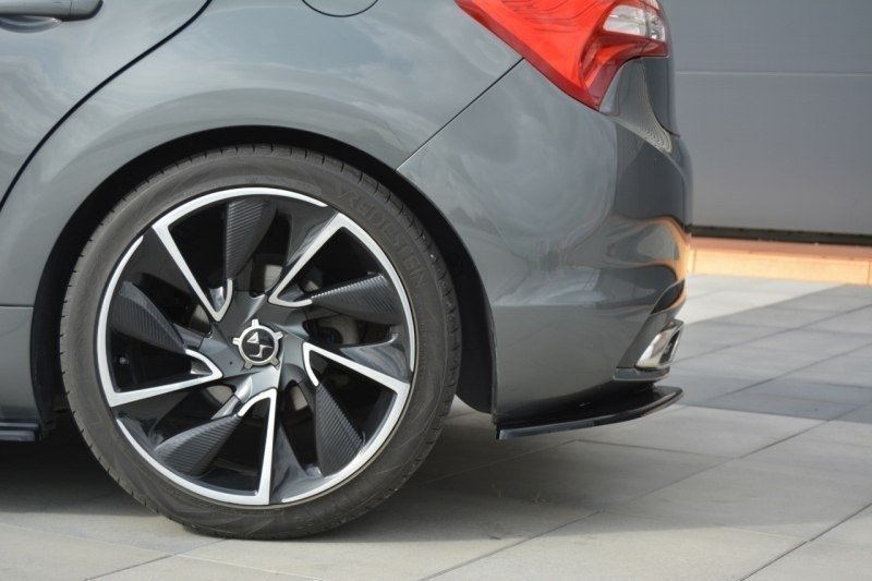 Heck Ansatz Flaps Diffusor für CITROEN DS5 FACELIFT, PREFACE schwarz Hochglanz