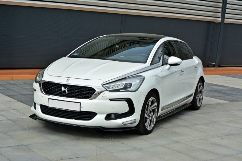 Front Ansatz für v.1 CITROEN DS5 FACELIFT, PREFACE schwarz Hochglanz