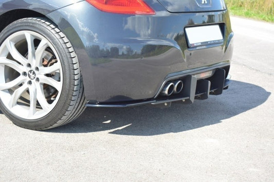 Heck Ansatz Flaps Diffusor für PEUGEOT RCZ  Carbon Look