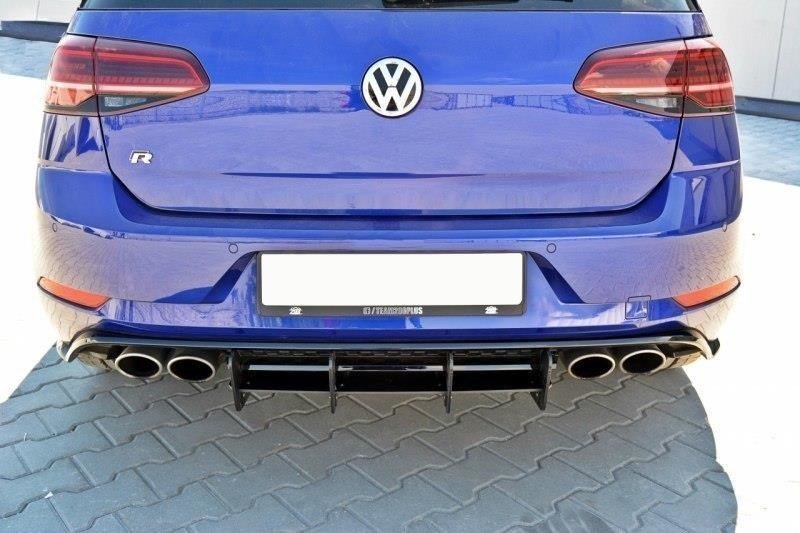 Diffusor Heck Ansatz für Heckschürze für VW GOLF 7 R Facelift