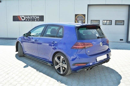 Seitenschweller Ansatz für V.1 für VW Golf 7 R / R-Line Facelift schwarz Hochglanz