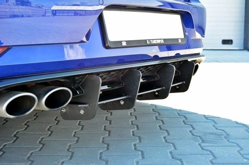 Diffusor Heck Ansatz für Heckschürze für VW GOLF 7 R Facelift