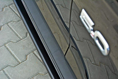Seitenschweller Ansatz für Ford Mustang GT Mk6 schwarz Hochglanz