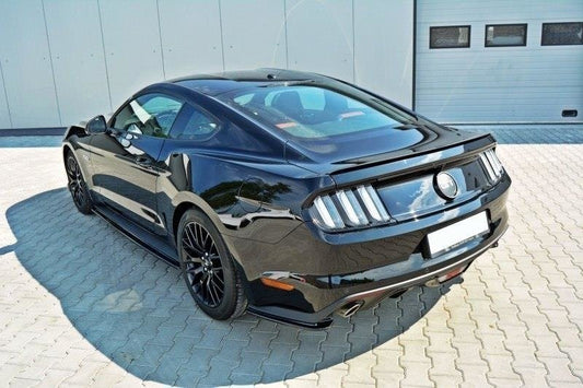 Heck Ansatz Flaps Diffusor für FORD MUSTANG MK6 GT schwarz matt