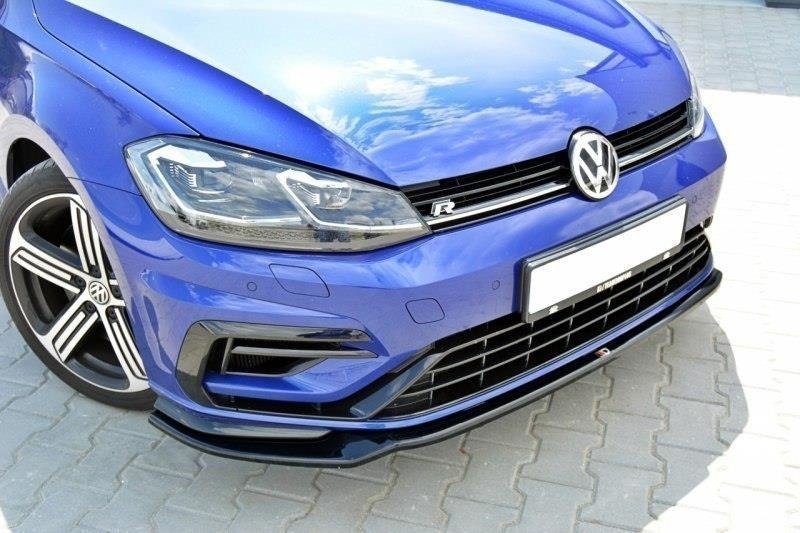 Front Ansatz V.3 für VW Golf 7 R / R-Line Facelift schwarz matt