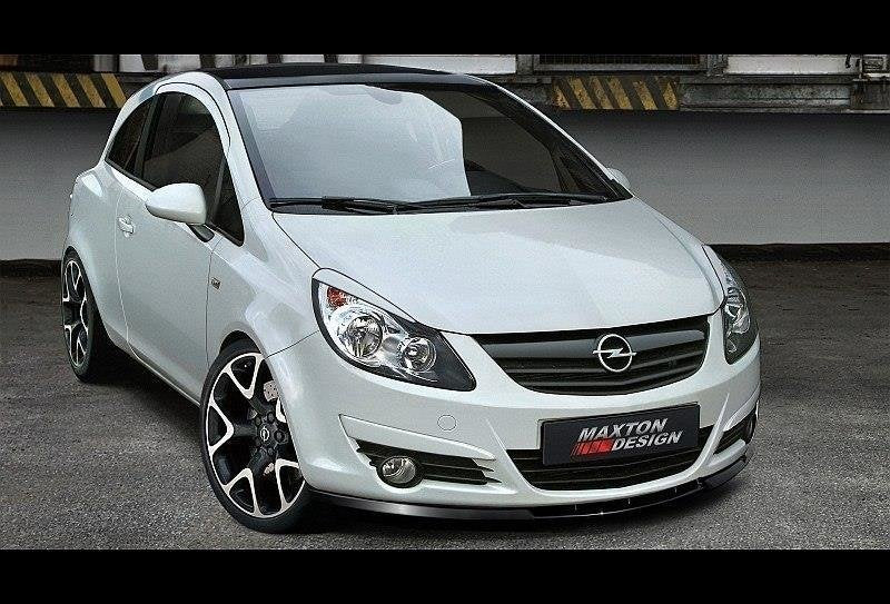 Front Ansatz für OPEL CORSA D (vor Facelift) schwarz matt