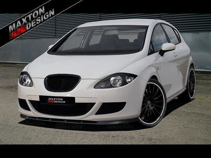Front Ansatz für SEAT LEON MK2 (vor Facelift) Carbon Look