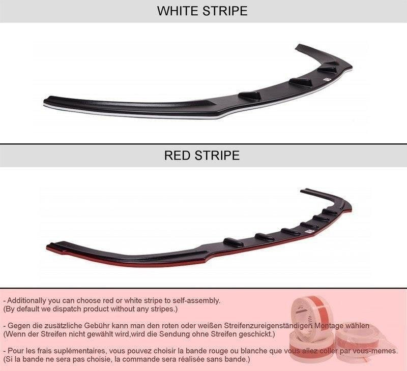 Heck Ansatz Flaps Diffusor für ALFA ROMEO 147 GTA schwarz matt