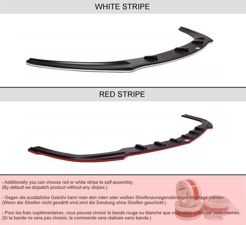 Front Ansatz für RENAULT MEGANE II RS schwarz matt