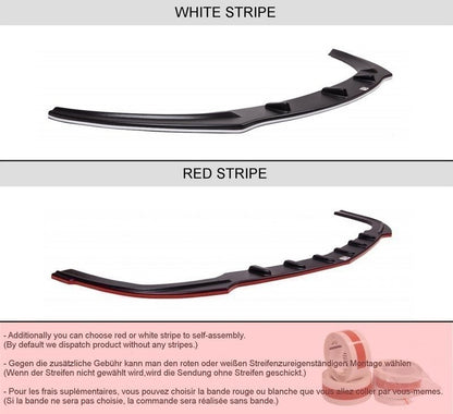 Mittlerer Diffusor Heck Ansatz für ALFA ROMEO 147 GTA DTM LOOK schwarz Hochglanz