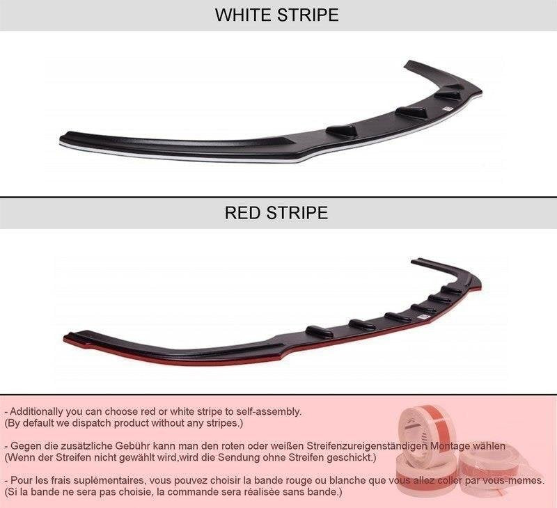 Mittlerer Diffusor Heck Ansatz für BMW 3er E46 M Paket COUPE  schwarz matt