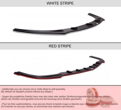 Front Ansatz für OPEL CORSA D NÜRBURG (FÜR OPC / VXR STOßSTANGE) schwarz matt